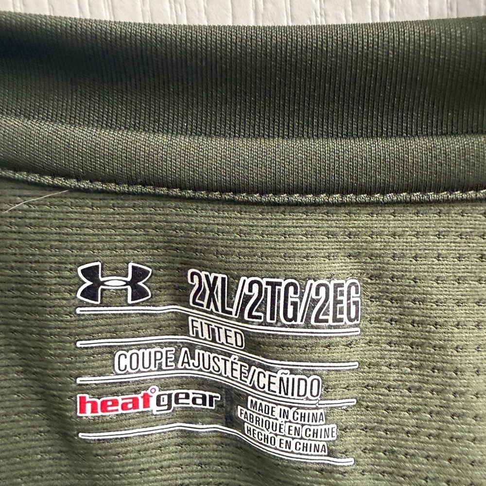Under Armour HeatGear Run “Pound The Pavement” Tee 2XL Green - Picture 6 of 8